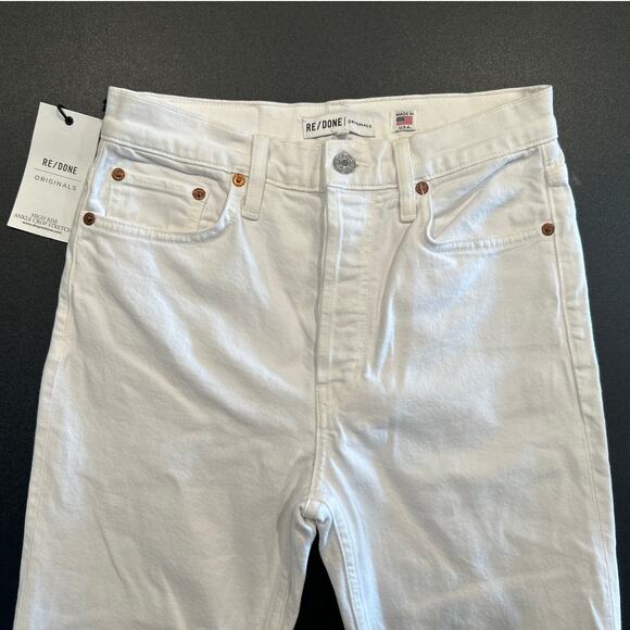 NWT RE/DONE x Levi’s High Rise Ankle Crop White Jeans 26, Limited Edition 93/250 - Picture 3 of 11